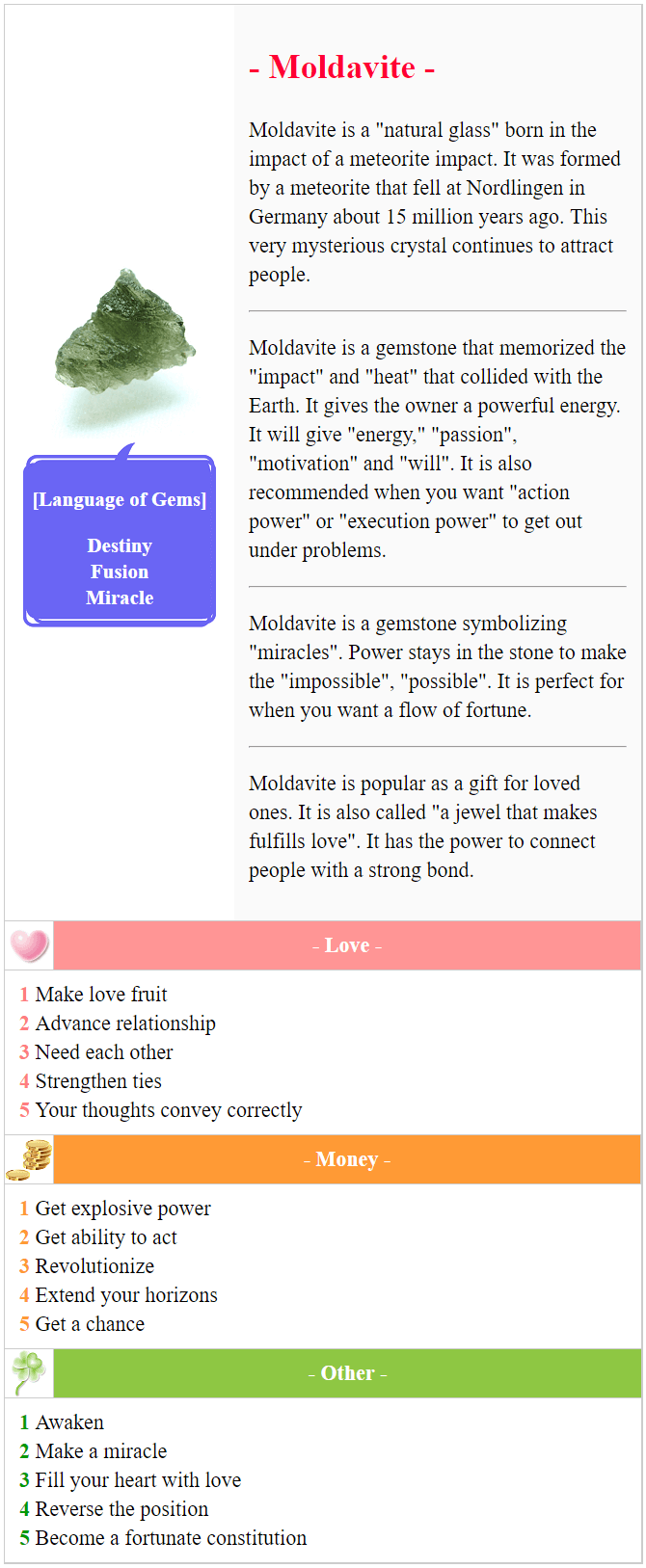 Moldavite meaning
